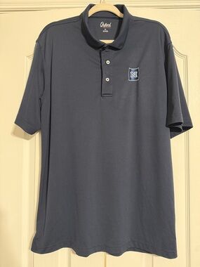 Oxford Men's Dark Blue Polo with Nevada logo Embroidered Crest